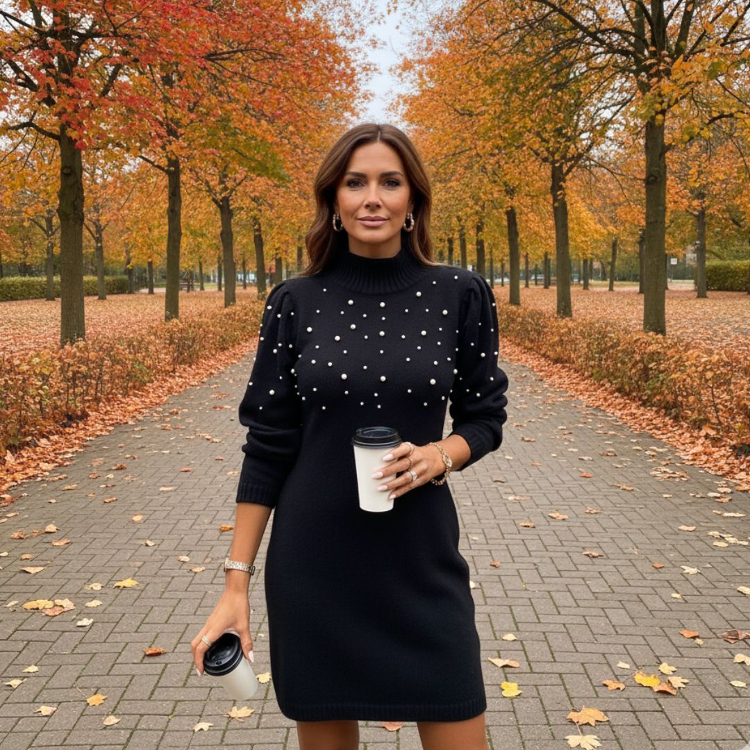 LIZA | WARME JURK MET ELEGANTE DETAILS