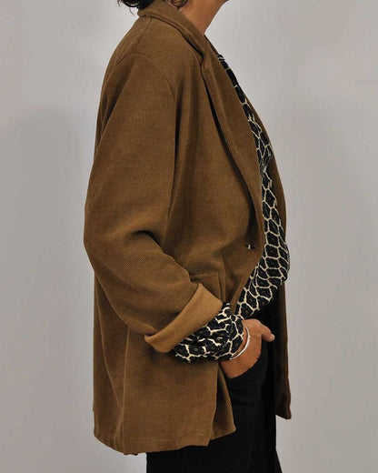 Van Laar® | Relaxed V-Hals Midi-Shirt